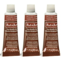 Amaco Rub 'N Buff Wax Metallic Finish, Spanish Copper, 0.5-Fluid Ounce, 3 Pack