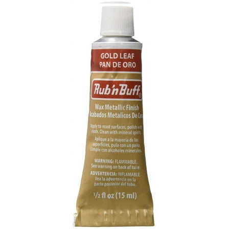 Amaco Rub 'n Buff Open Stock Metallic Wax Finish .5oz-Gold Leaf