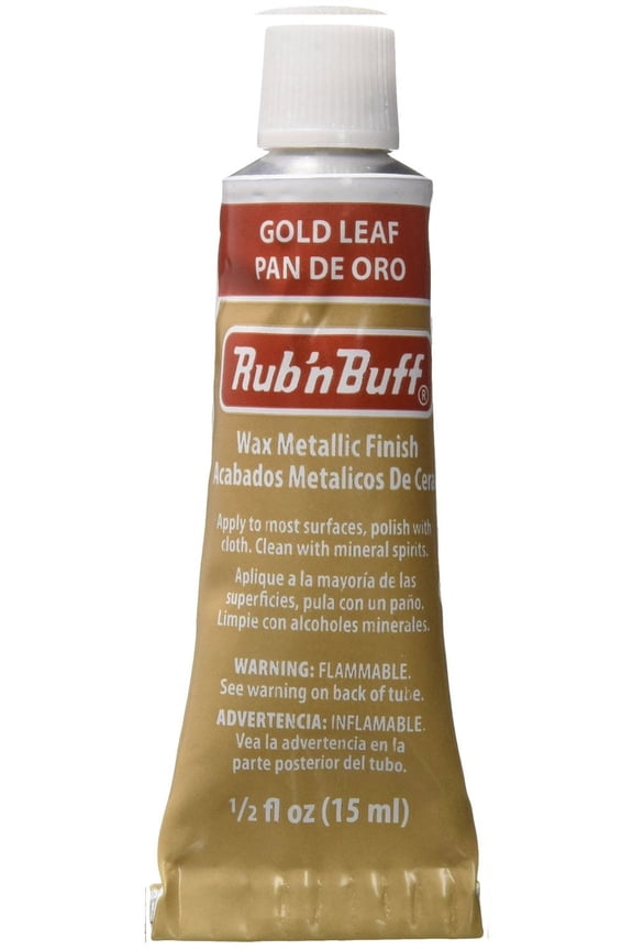 Amaco Rub 'n Buff Open Stock Metallic Wax Finish .5oz-Gold Leaf