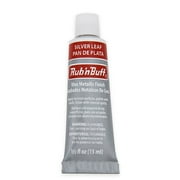 Amaco Rub n Buff Open Stock Metallic Wax Finish .5oz-Silver Leaf