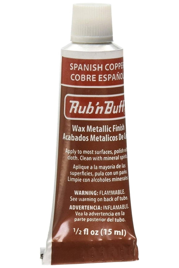 Rub 'n Buff Open Stock Metallic Wax Finish .5oz-Spanish Copper