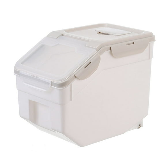 Amacok  10Kg/15Kg Multi-Function Sealed Insect-Proof and Rice Storage Box, Large Pantry Storage, BPA Free, Airtight Food Storage Containers Food Container for Rice Flour Grain Pet