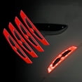 thumbnail image 1 of Amacok 4Pair Reflective Stickers for Rearview Mirror, Car Safety Warning Reflective Stickers, Safety Anti Scratch Protective Strips, 1 of 6