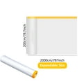 thumbnail image 1 of Amacok 6.5 X 65 Feet Plastic Masking Tape Dust Proof Pre-Taped Masking Film, Waterproof Painters Plastic Tarp Clear Cover, Prevent Dust Paint for Car, Furniture, Carpet, Floor, 1 of 5