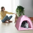 thumbnail image 1 of Amacok Cat Tent Outdoor House and Dog House Outdoor, Summer Cat and Dog Breathable Tent House, Outdoor Dog Bed Washable, Indoor/Outdoor Bed Small Dog Tent for Cat, 14X14X11Inch, 1 of 6