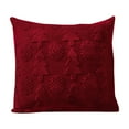 thumbnail image 1 of Amacok Christmas Pillow Covers Soft Plush Faux Fur Snowflake Christmas Tree Decorative Luxury Throw Pillows Pillowcases For Couch Sofa Party Festivals Winter Decorations, Red, 1 of 6
