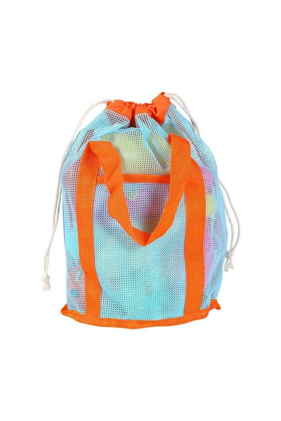 Large Mesh Beach Bag, Beach Tote Bags, Mesh Drawstring Bags for Men Women, Mesh Bag for Pool Beach Gear, Athletic Gym Sports Workout