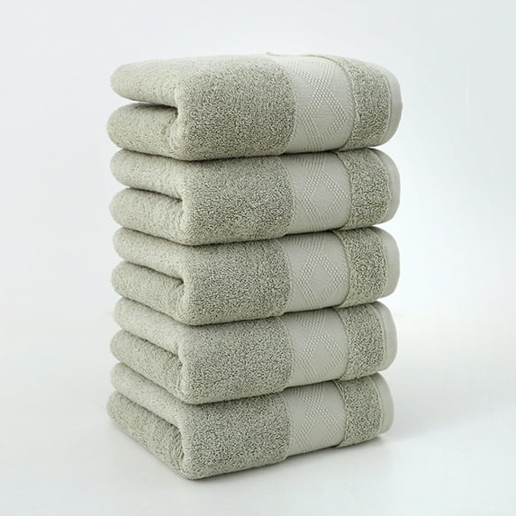 Amacok Luxury Hand Towels (Pack of 5) Size 14X28 Inches - Premium Cotton, Hair Towel for Women & Men, Thick Soft Towels Hand Towel for Gym, Hair Care, Spa, Home