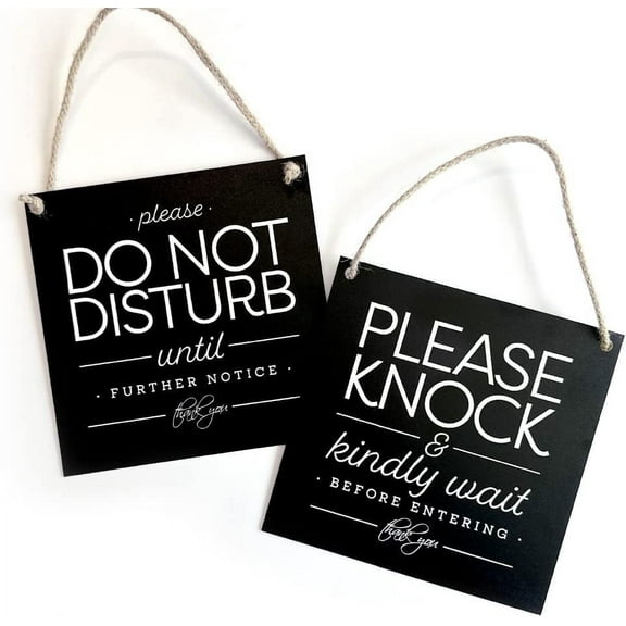 Amacok New Products, Please Knocks On The Door When Entering The House, Wooden Door Sign, Wooden Handicraft Pendant, Door Sign Hanging Decoration