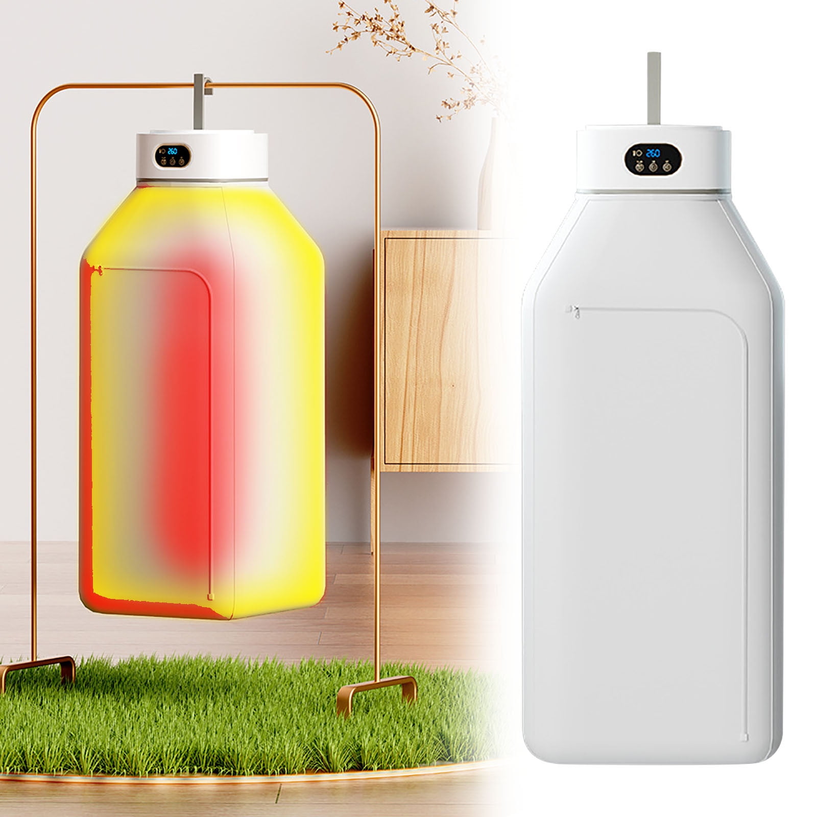Amacok Portable Clothes Dryer, Clothes Dryer with Dryer Bag, Small Compact Foldable Electric Drying Machine with Remote Control, Dry Bag \u0026 1-8 H Timer, for Apartments, Dorms, Rvs, Or Hotels