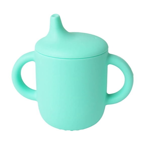 Amacok Silicone Baby Sippy Cups, Training Cups for Toddler and Baby with Handles for 6-12 Months Toddlers, Food Grade Silicone