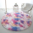 thumbnail image 1 of Amacok Small Area Rug for Living Room Bedroom, 31“ Fluffy Shaggy Fuzzy Nursery Kids Room Circle Rug, Cute Soft Plush Furry Girls Room Decor Carpet, Non-Slip, 1 of 6