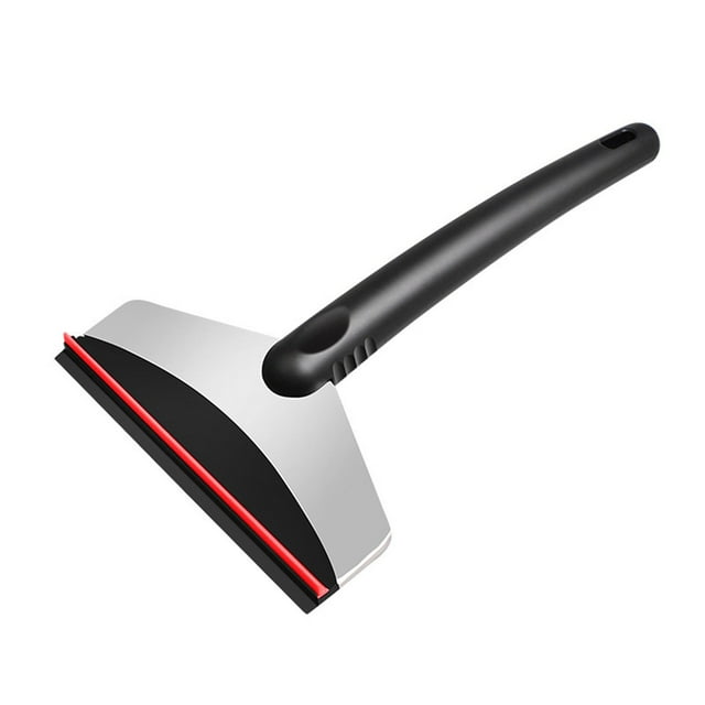Amacok Snow Ice Scraper, Multifunctional Stainless Steel Snow and Ice Shovel, Car Ice Scrapers, Metal Ice Scraper for Quickly Scrape and Remove Snow