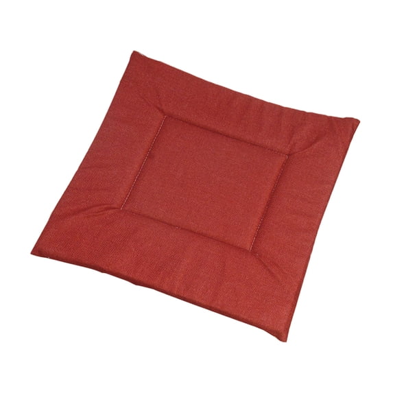 Amacok Solid Color Textured Cushion Seat Cushion 16 X 16 Inch Cute Seat Pad Comfy Sofa Office Floor Pad for Gaming Chairs Room Decor, Cotton and Linen,16"X16" , 1 Pack