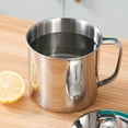 thumbnail image 1 of Amacok Stainless Steel Mug With Lid And Handle, Home Unbreakable Metal Coffee Tea Cup Reusable & Dishwasher Safe, Silver, 1 of 9