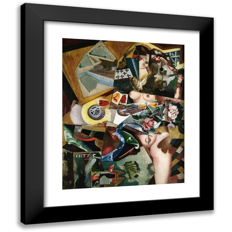 Amadeo de Souza-Cardoso 12x14 Black Modern Framed Museum Art Print 