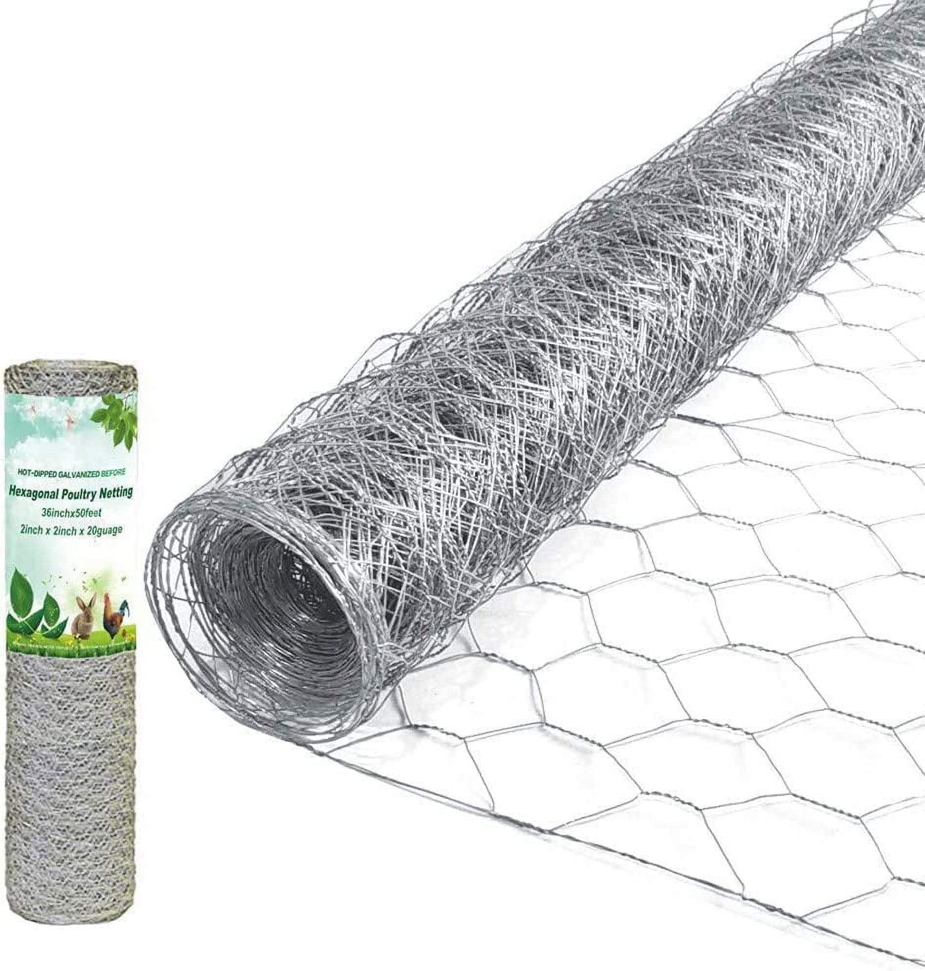 Cheer.US Craft Chicken Netting, Galvanized Hexagonal Wire Chicken Wire ...