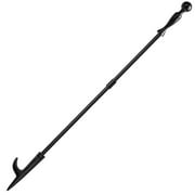 Amagabeli 26In Fireplace Shovel for Ash Heavy Duty Ash Shovel Gardening Fireplace Tools Wrought Iron Long Handle Fire Pit BBQ Grill Campfire Indoor Outdoor Wood Stove Hearth Accessories Steel Black