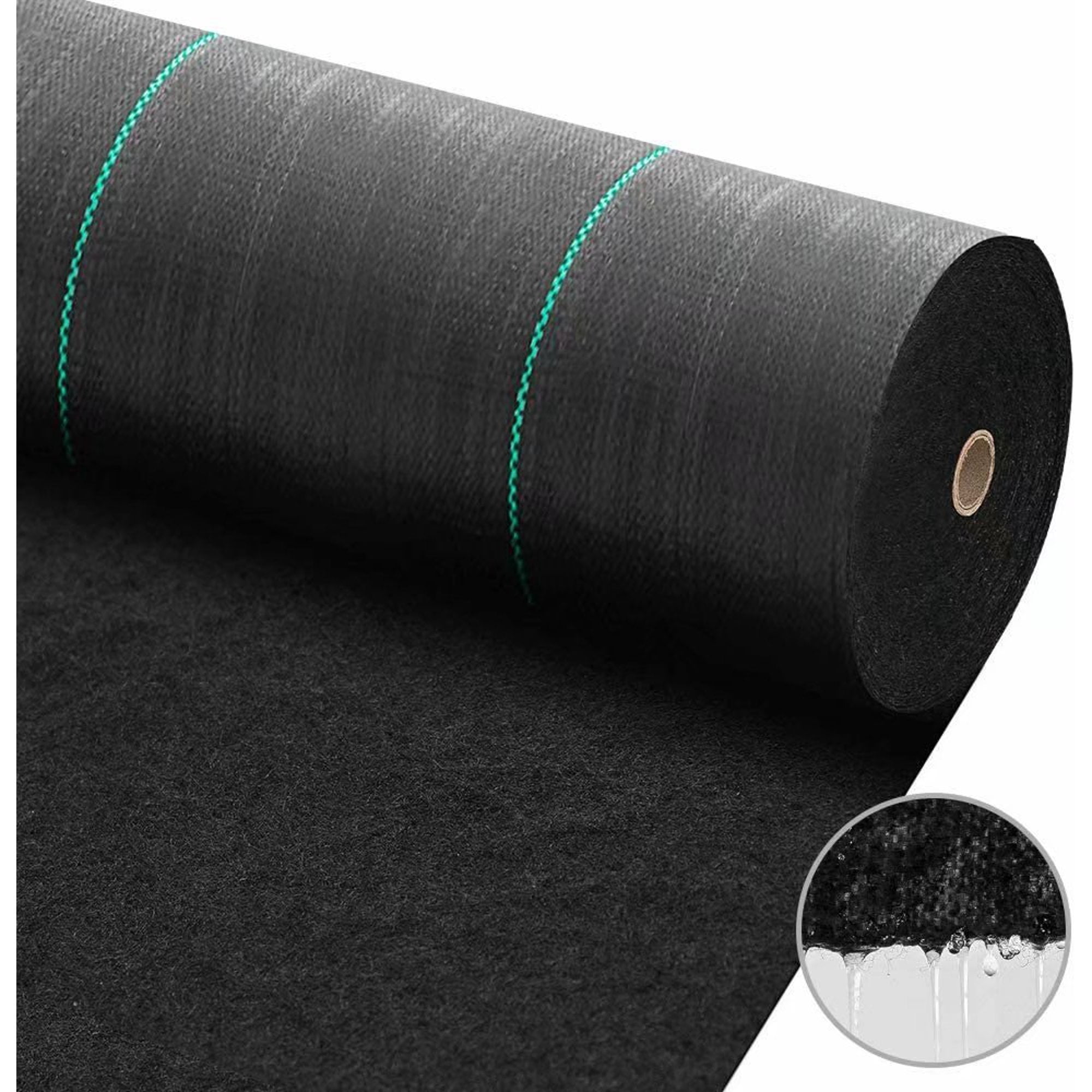 5.8oz Black Heavy Duty Polypropylene Weed Barrier Fabric