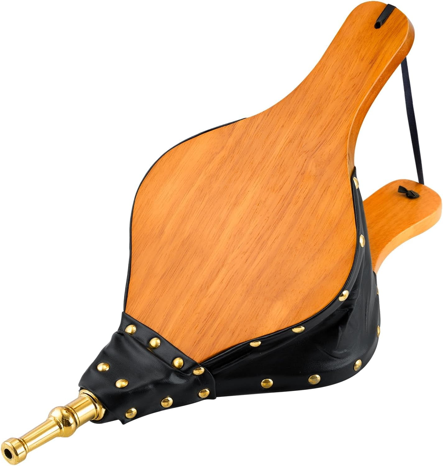 Amagabeli Fireplace Bellows 15.5"x 7" Large Wood Air Blower Bellows for