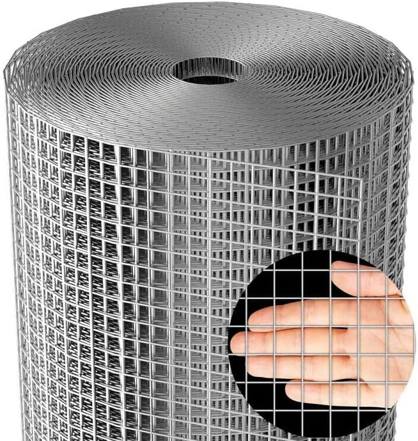 Amagabeli 48x50 Galvanized Hardware Cloth, 19 Gauge Mesh, Plant/Poultry