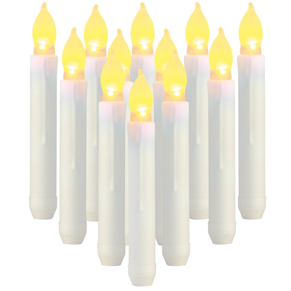 Baquler 12 Pcs Christmas Hanging Floating Candles with Magic Wand Remote  White Flickering Flameless …See more Baquler 12 Pcs Christmas Hanging