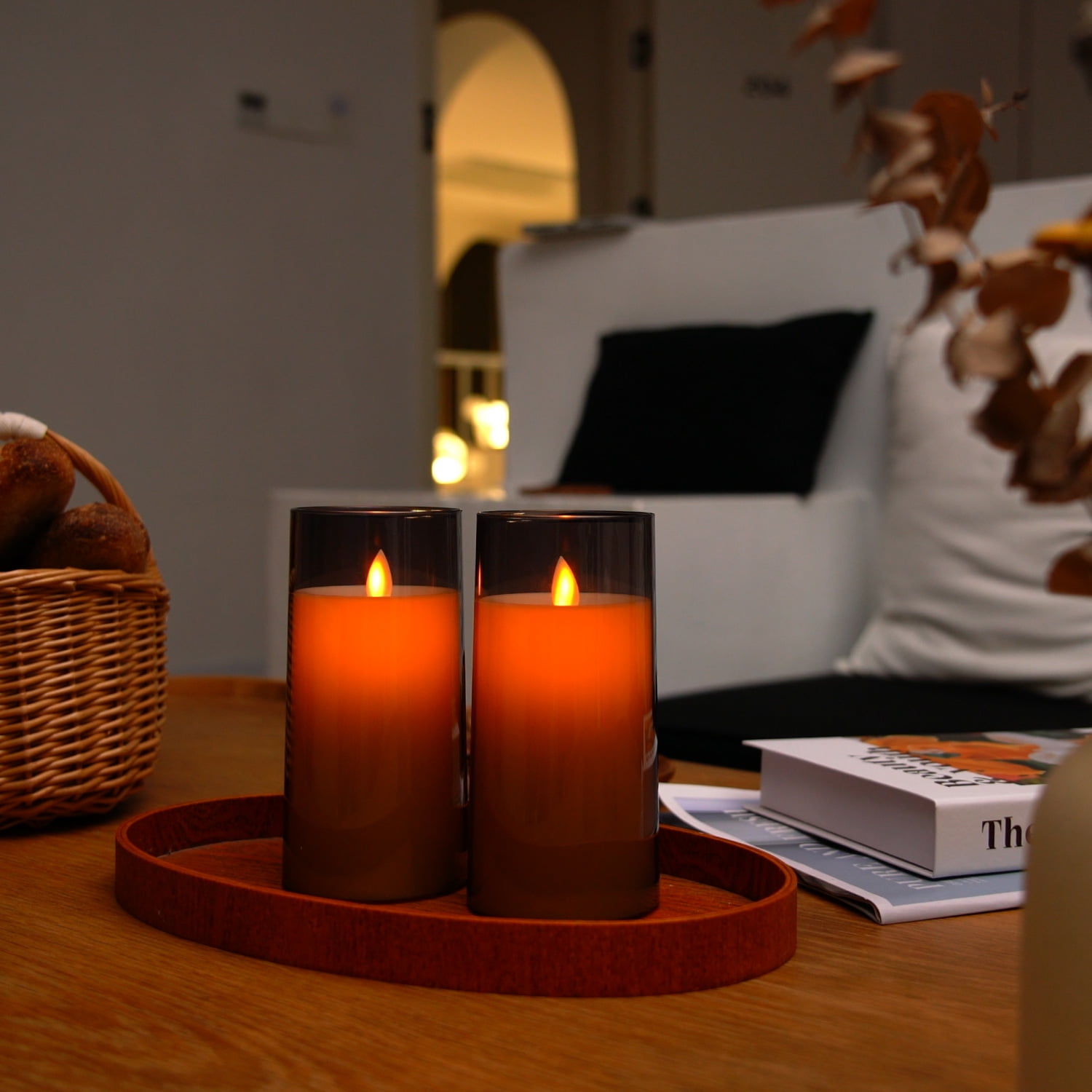 AMAGIC 12 Lumini A LED Senza Fiamma, Alimentati A Batteria, Elettrici Per Votiva, Halloween, Natale E Decorazione Casa, 3.8x3.3 Cm