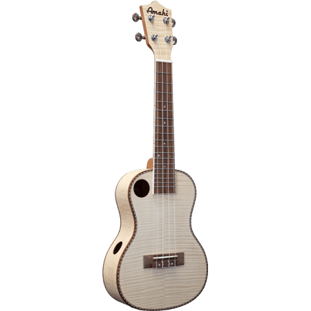 Amahi F550C Classic Flame Maple Concert Ukulele w/Offset & Side Soundhole