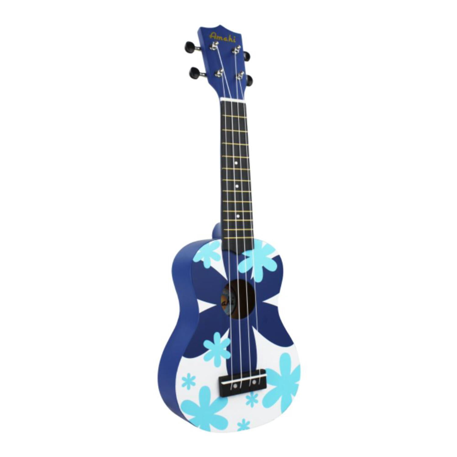 Amahi Penguin Tropical Series Soprano Ukulele | Blue Flower