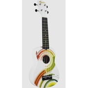 Amahi Soprano Uke with Swirl Design w/ Vinyl Gig Bag