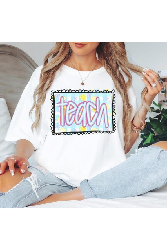 Amai Coast TeaC1her T-S1Hirt Lemon Graphic T1EE, Back to School