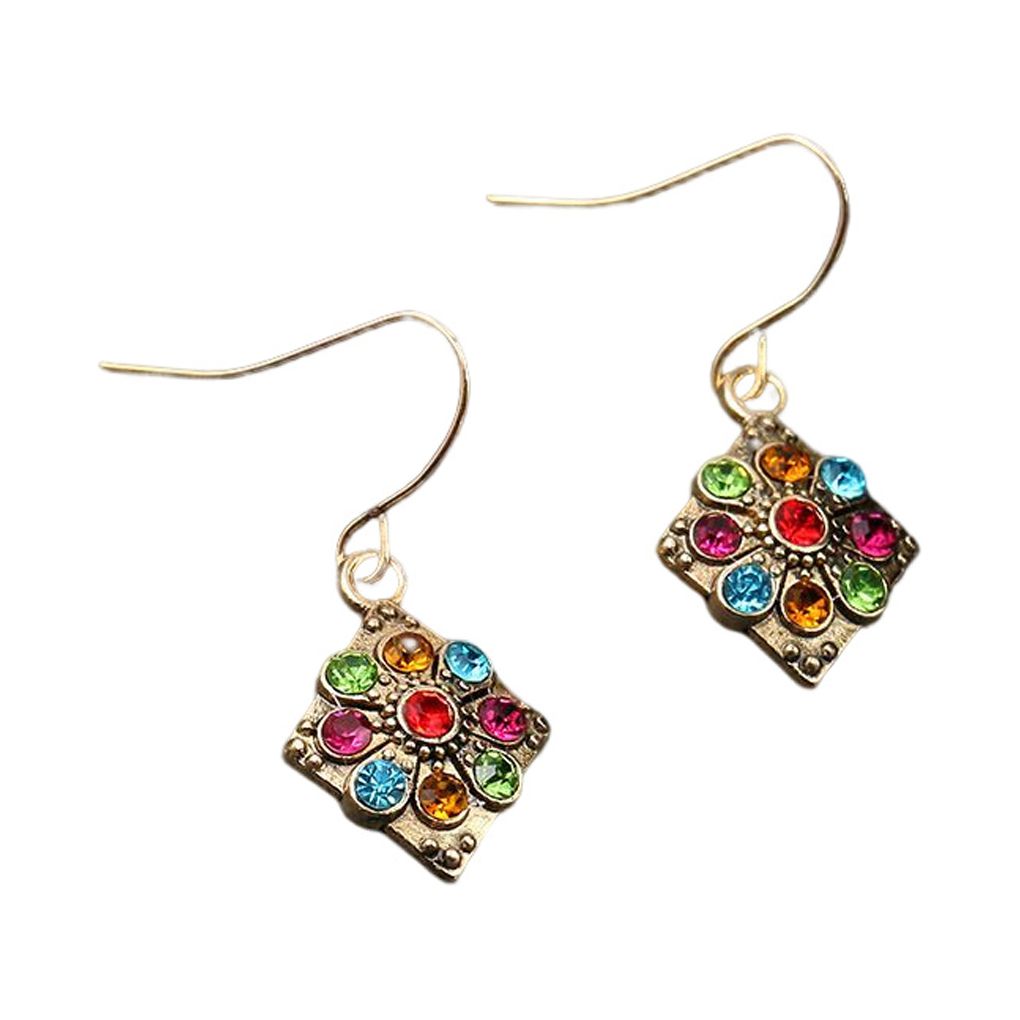 Amaiiu 1 Pair Chandelier Earrings Bohemian Bead Ear Drops with Rhinestones Exaggerated Jewelry Beach Accessories Earring for Women 0930 - image 1 of 10