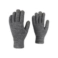 thumbnail image 1 of Amaiiu Adults Gloves Thick Men Glove Hands Warmer Keeping-warm Clothes Accessory Solid Color Winter Outdoor Knitting Riding Hand Covers Dark gray, 1 of 7