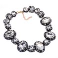 thumbnail image 1 of Amaiiu Lady Rhinestone Necklace Fashion Choker Statement Necklaces Jewelry Ornament Gifts Accessory for Nightclub Bar Party White, 1 of 7