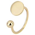 thumbnail image 1 of Amaiiu Unisex Ring Portable Decorative Replacing Stylish Fashionable Irregular Solid Color Rings Jewellery Birthday Gift Gold, 1 of 7