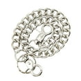 thumbnail image 1 of Amaiiu Waist Belt Chain Portable Fashionable Replacement Solid Color Anti-rust Decorative Performing Chains Ornament Accessories Short Silver 39CM, 1 of 10