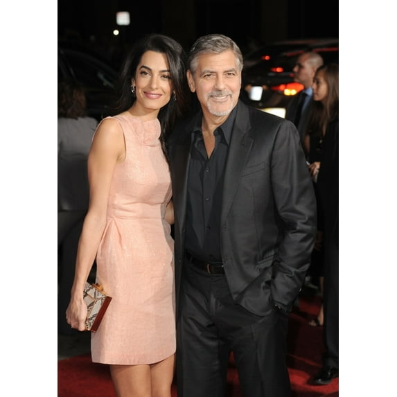 Amal Alamuddin Clooney George Clooney At Arrivals For Our Brand Is Crisis Premiere Tcl Chinese 6 Theatres (