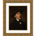 thumbnail image 1 of Amaldus Nielsen 12x14 Gold Ornate Wood Frame and Double Matted Museum Art Print Titled - Self -Portrait (1857), 1 of 4