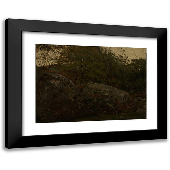 Amaldus Nielsen 14x11 Black Modern Framed Museum Art Print Titled - By Mandal (1868)
