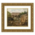 thumbnail image 1 of Amaldus Nielsen 14x12 Gold Ornate Wood Frame and Double Matted Museum Art Print Titled - Hitteroe (1860), 1 of 4