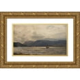 thumbnail image 1 of Amaldus Nielsen 18x12 Gold Ornate Wood Frame and Double Matted Museum Art Print Titled - Gray Weather, Beer (1873), 1 of 4