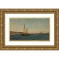 thumbnail image 1 of Amaldus Nielsen 18x12 Gold Ornate Wood Frame and Double Matted Museum Art Print Titled - Swedish Fishermen, Hvaler (1898), 1 of 4