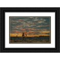 thumbnail image 1 of Amaldus Nielsen 18x13 Black Ornate Wood Framed Double Matted Museum Art Print Titled - Sketch (1894), 1 of 5