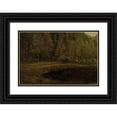 thumbnail image 1 of Amaldus Nielsen 24x17 Black Ornate Framed Double Matted Museum Art Print Titled: Autumn at Risor (1894), 1 of 5