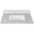thumbnail image 1 of Amalfi 31"W x 22"D Engineered Marble Vanity Top with Rectangular Undermount Bowl, 1 of 5