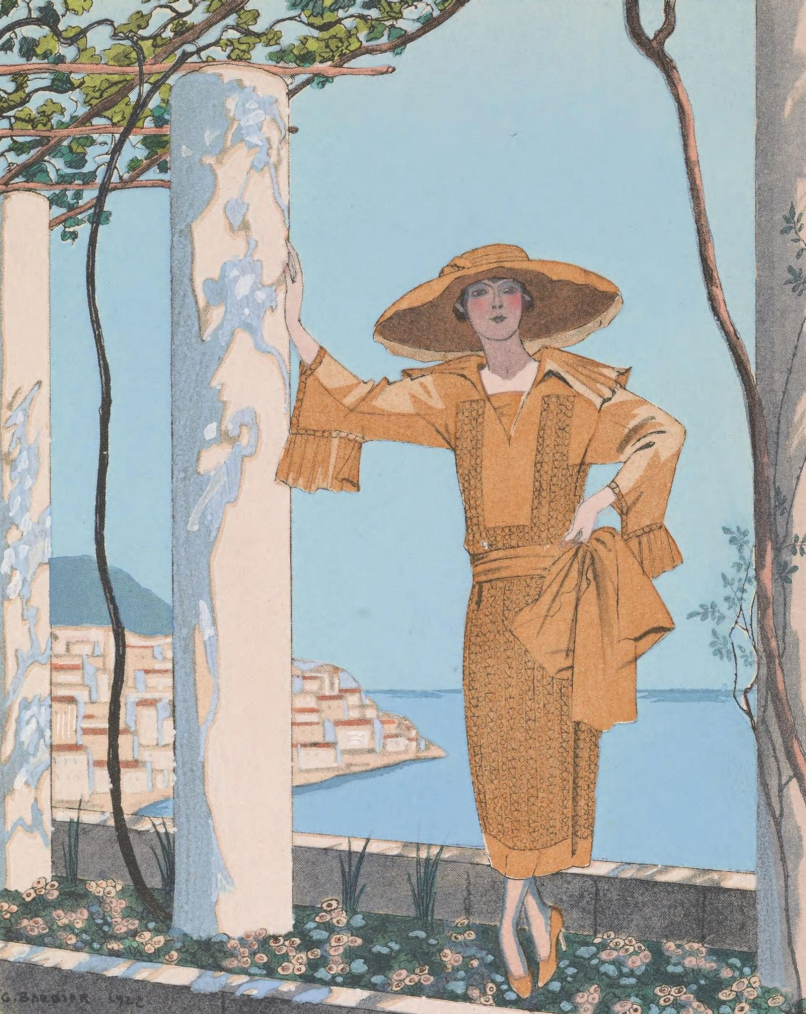 Amalfi Canvas Art - George Barbier (18 x 24)