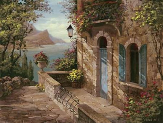 Amalfi Coast II Canvas Art - Vladimir (18 x 24)