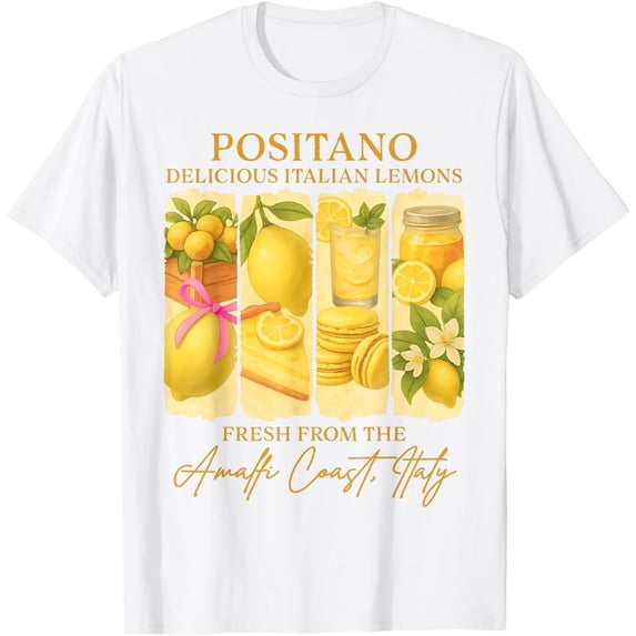 Amalfi Coast Italy Positano Lemons T-Shirt
