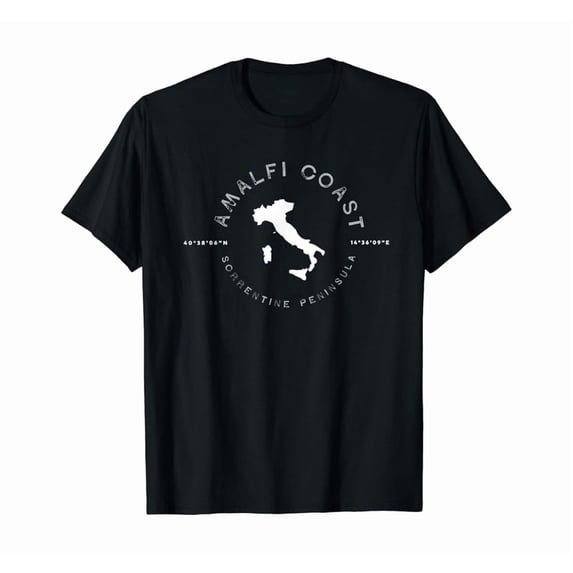 Amalfi Coast Italy Retro Vintage Graphic T Shirt Uni T Shirt amalfi-coast-italy-retro-vintage-graphic-t-shirt-uni-t-shirt