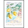 thumbnail image 1 of Amalfi Coast Lemons Poster Wall Art, Modern Wall Decor For Living Room Bedroom, 16x24 UNFRAMED, 1 of 2
